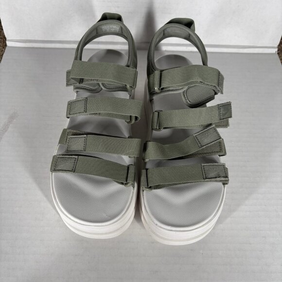 Nike Women Size 11 Light Army Green Icon Classic Platform Sandals DH0224 NWOB - Picture 5 of 11